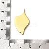 304 Stainless Steel Pave Natural Paua Shell Pendants STAS-Z148-02G-3
