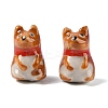 Hand-Painted Porcelain Beads PORC-R001-01B-1