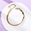 304 Stainless Steel Snake Chain Bracelets for Women BJEW-A034-03G-1