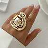 Round Alloy Adjustable Rings for Women RJEW-B108-04KCG-1