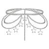 Alloy Star Tassel Layered Curb Chain Waist Belly Chains for Women FS-WG240A3-01-5