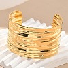 304 Stainless Steel Cuff Bangles for Women AJEW-P127-21G-2