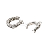Brass Micro Pave Cubic Zirconia Fold Over Clasps KK-D356-13P-2