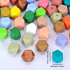 Hexagonal Silicone Beads SI-JX0020A-43-2