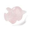 Natural Rose Quartz Carved Healing Rhinoceros Figurines DJEW-P016-01E-2