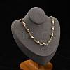 304 Stainless Steel Link Chain Necklaces NJEW-U023-04G-G-3