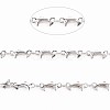 Non-Tarnish 201 Stainless Steel Dolphin & Oval Link Chains STAS-N092-110-4