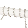 3 Yards Glass Rhinestone Chains DIY-DR0002-11C-1