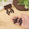 2 Pairs 430 Stainless Steel Leaf Dangle Earrings EJEW-TA0001-83C-6
