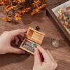 Wood and Sponge Iron Cuboid Ring Boxes CON-WH0200-07C-3
