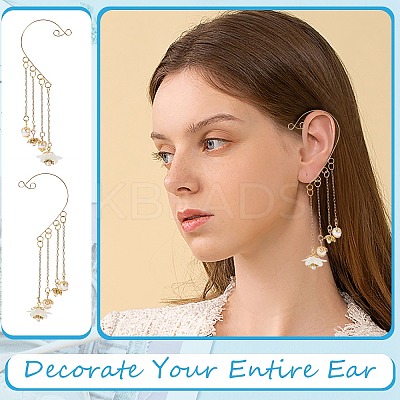 16Pcs 4 Style 316 Stainless Steel Ear Cuff Findings STAS-SZ0002-55-1