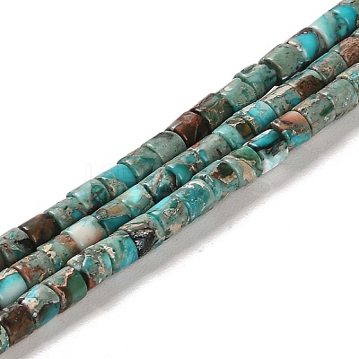 Synthetic Regalite/Imperial Jasper/Sea Sediment Jasper Beads Strands G-F765-E06-01-1