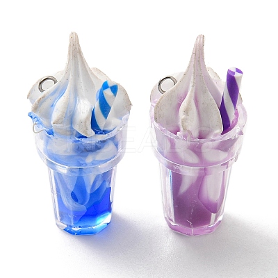 Translucent Resin Pendants RESI-D067-01J-1