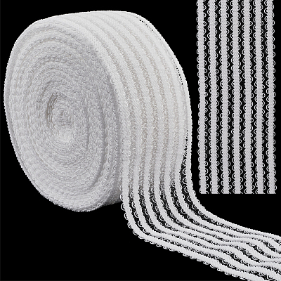 10M Knitted Fish Line Nylon Elastic Lace Trim OCOR-GF0003-71A-1