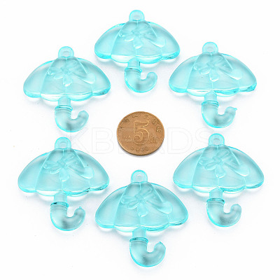 Transparent Acrylic Pendants TACR-T024-01B-946-1
