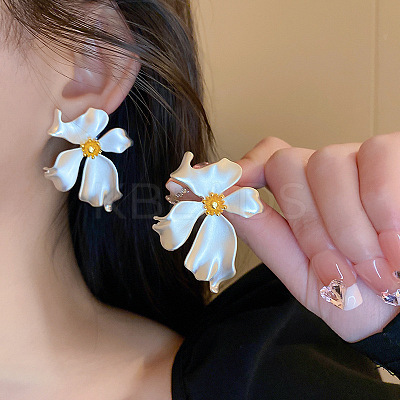 Silver Needle Silver Earrings Fashion Metal Earrings Simple Design Earrings TV7290-12-1