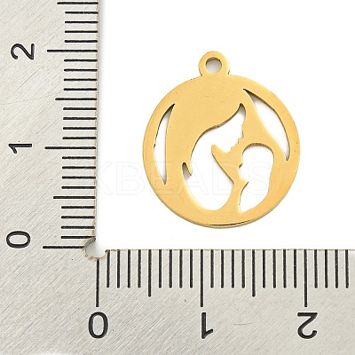 Mother's Day 201 Stainless Steel Pendants STAS-M015-26G-1