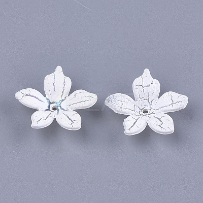 5-Petal Acrylic Bead Caps CACR-Q034-09A-1