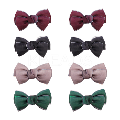 8Pcs 4 Colors Handmade Organza Bowknot DIY-FG0004-32-1