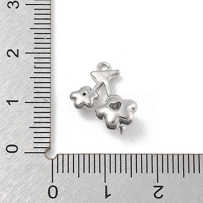 Brass Micro Pave Cubic Zirconia Pendants KK-D283-15P-1