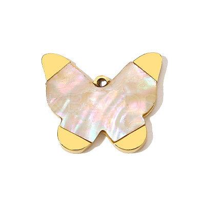 Natural Shell Pendants STAS-STAS-OY009-75G-1