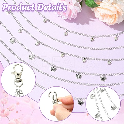 3Pcs Iron Chain Belts HJEW-CJ00080-1