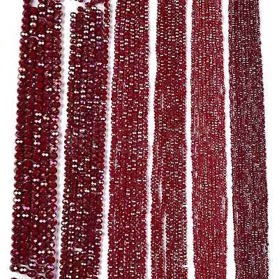 Electroplate Glass Beads Strands LS-EGLA-A044-P1mm-B02-1