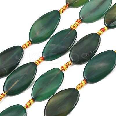 Natural Banded Agate Beads Strands G-F825-H01-01B-1