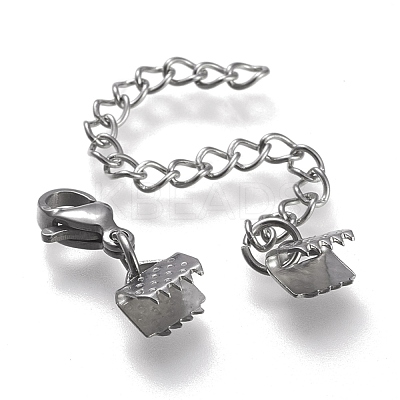 Tarnish Resistant 304 Stainless Steel Curb Chain Extender STAS-K195-25P-04-1