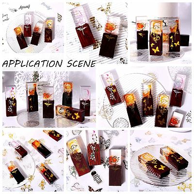 Waterproof Plastic Laser Adhesive Stickers DIY-A030-01-1