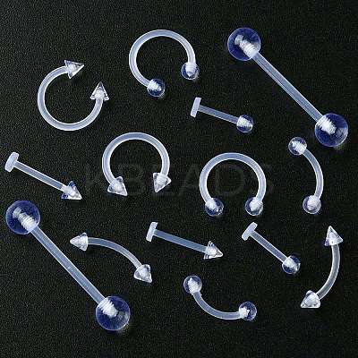 14Pcs 7 Style Acrylic Piercing Body Jewelry DIY-FS0005-41-1