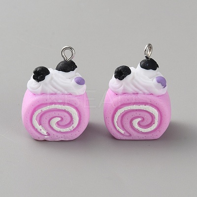 Opaque Resin Pendants RESI-CJC0028-05P-06-1