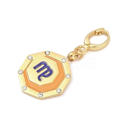 304 Stainless Steel Enamel Pendant Decoration STAS-S168-01G-06-1