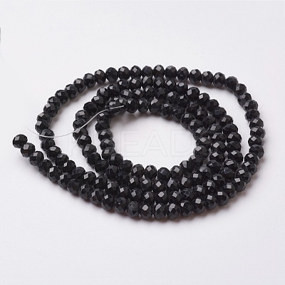 Faceted Imitation Jade Glass Beads Strands EGLA-F124-NC03-1