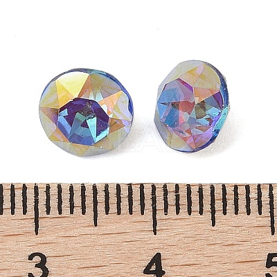 Glass Rhinestone Cabochons RGLA-L029-09B-BBLA-1