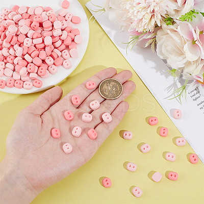 100Pcs 2 Colors Opaque Resin Cabochons RESI-NB0002-12-1