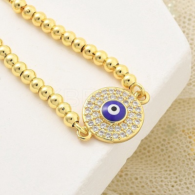 Brass Micro Pave Cubic Zirconia Slider Bracelets for Women LS-BJEW-S158-08G-02-1