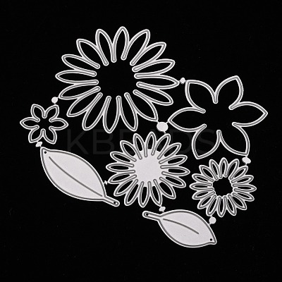 Flower Carbon Steel Cutting Dies Stencils DIY-A008-40-1