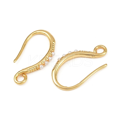 Brass Earring Hooks KK-B137-15G-02-1