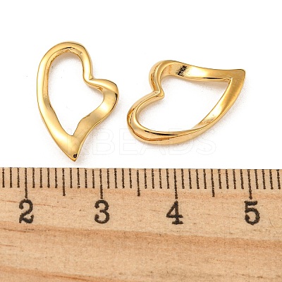 304 Stainless Steel Heart Linking Rings STAS-L022-221G-1