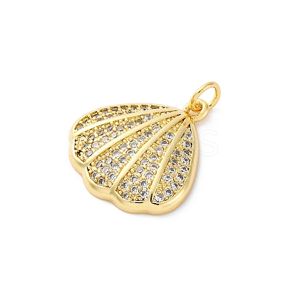 Brass Micro Pave Cubic Zirconia Pendants KK-S510-40G-02-1