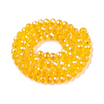Electroplate Glass Beads Strands EGLA-A044-T6mm-A05-1