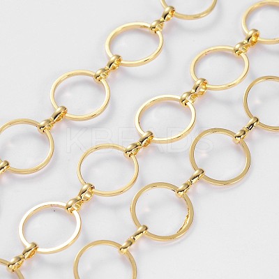 Brass Handmade Chains CHR074-Q12-G-1