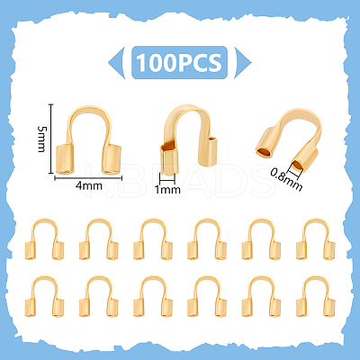 100Pcs Brass Wire Guardian KK-UN0004-08-1