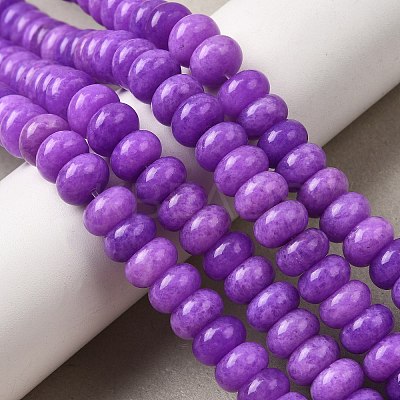 Dyed Natural White Jade Beads Strands G-G107-A22-01-1