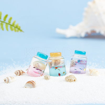 DIY Wishing Bottle Pendant Making Kits DIY-CA0001-40-1