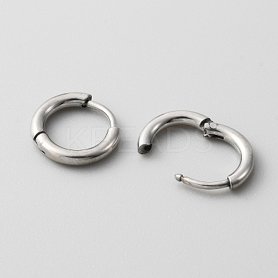 Stainless Steel Huggie Hoop Earrings with 316 Stainless Steeland Pins for Women EJEW-TAC0018-08B-1
