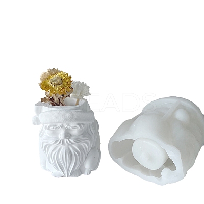 Jiahui Mei DIY Santa Claus Plaster Flower Pot Silicone Mold Crystal Dropping Resin Molds PW-WG14CB1-01-1