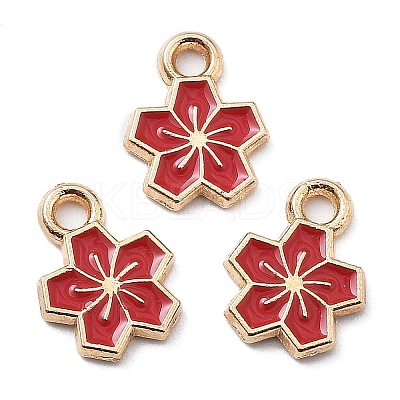 Alloy Enamel Charms ENAM-S022-01E-1