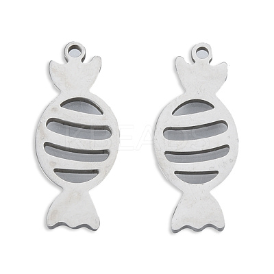 Non-Tarnish 201 Stainless Steel Pendants STAS-N098-128P-1